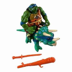 Cave Turtles Leo & his Dingy Dino Teenage Mutant Ninja Turtle 1992 Playmates